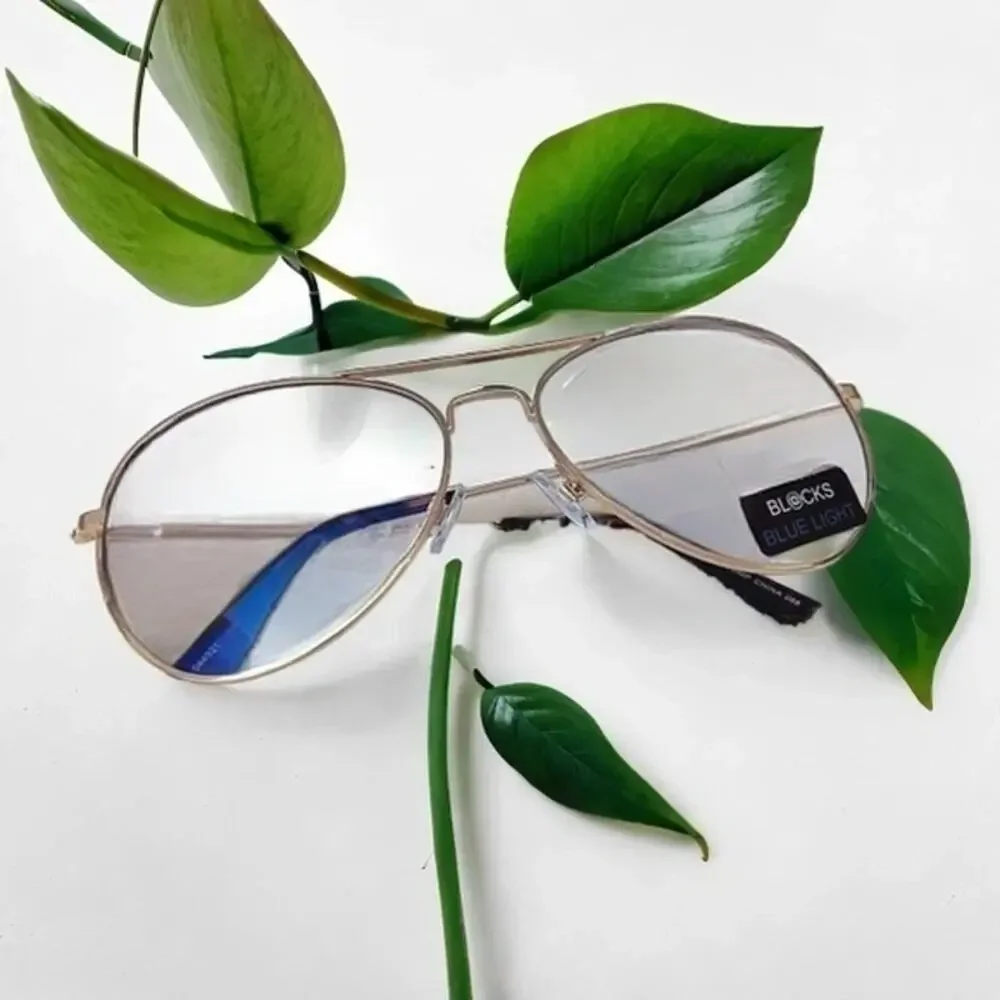 Noelle Gold Blue Light Glasses